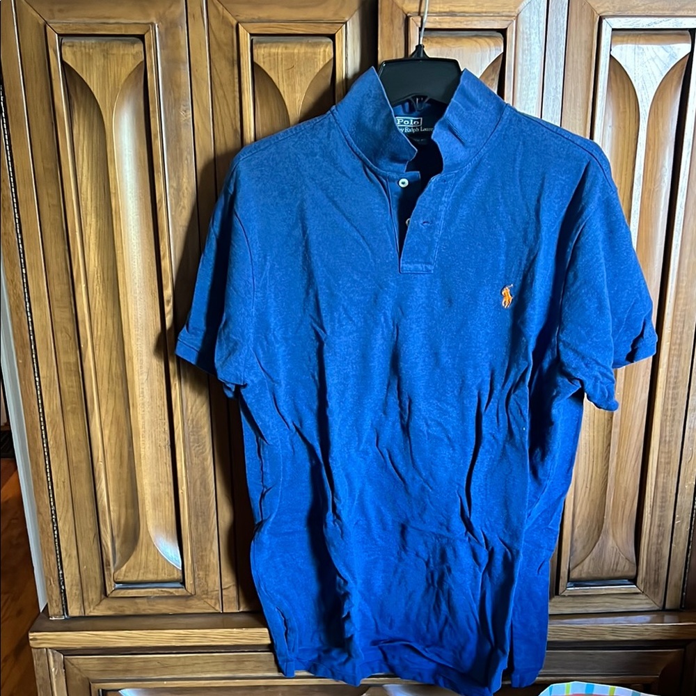 Polo by Ralph Lauren Men's Denim Navy Blue Polo Shirt